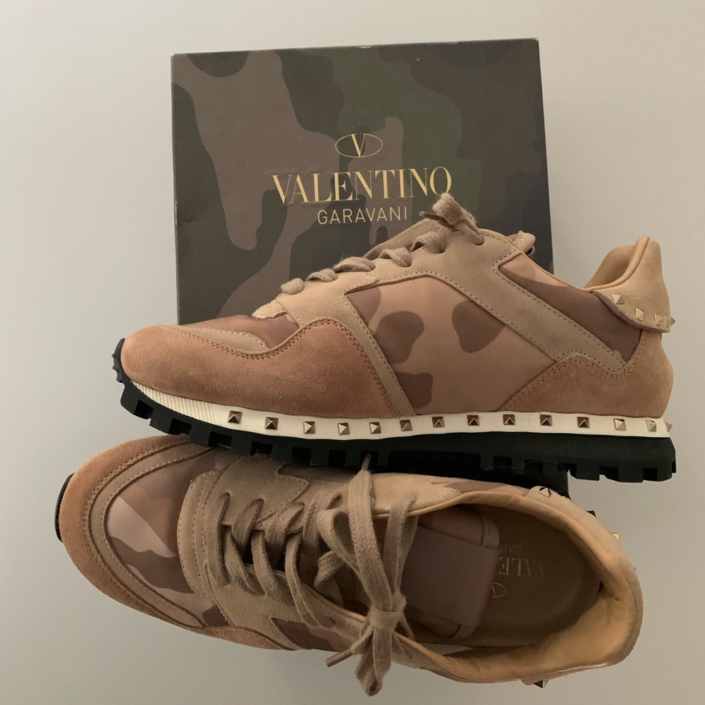 Valentino Camo Studded sneakers